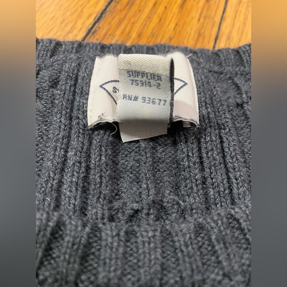 St. John’s Bay: Gray, cable-knit sweater - Picture 7 of 10
